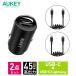 AUKEY �V�K�[�\�P�b�g�[�d��+type-C / Lightning USB�P�[�u���Z�b�g typeC PD3.0 �}���[�d 12V24V���p �R�C���^�P�[�u�� CCB-53 �I�[�L�[