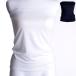  bare top inner cup attaching simple shoulder .. plain stretch underwear Lady's lady's woman tube top M L black white black white 