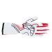  Alpine Stars 4 колесо для перчатка для гонок TECH-1 RACE V4 GLOVE ( размер :S) 23 WHITE RED