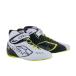  Alpine Stars Cart для рейсинг обувь TECH-1 KX V2 SHOES ( размер :7) 125 BLACK WHITE YELLOW FLUO