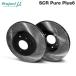 Project Mu Project Mu тормозной диск SCR Pure Plus 6 черный передний и задний в комплекте Chaser JZX100 H8.9~H13.6 турбо Tourer V