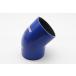  silicon hose elbow 45 times inside diameter 80mm blue 