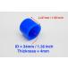  silicon made nipple cap BOV return part mekla cap inside diameter 34mm 1 piece blue 