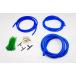  silicon vacuum hose 3 size total 6M joint + clamp + tie wrap set blue 