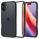 Spigen [ создание 18 год. технология сила ]iPhone 16 кейс прозрачный ударопрочный ремешок отверстие желтый менять предотвращение бампер вооруженные силы США MIL стандарт Ultra * высокий 