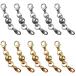  Class p magnet magnet type stop metal fittings crab can accessory parts 10 piece ( silver & Gold )