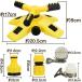 �X�v�����N���[ 2�Z�b�g 360�x��] �A���\ �� �Ő� ����� �����U�� �W���z�[�X �O�a20mm�Ή� �֘A�摜1
