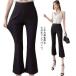  flare pants женский лето summer 7 минут длина брюки 9 минут длина тонкий надеты .. высокий талия обтягивающий брюки Корея fasho casual модный ножек длина эффект 
