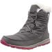 SOREL lady's Whitney Short race waterproof heat insulation winter boots, Quarry,b light rose, 6