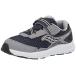 Saucony Ride 10 Jr Running Shoe, Navy/Grey, 4.5 X-Wide US Unisex Little_Kid