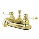 Kingston Brass KB602PL Two Handle 4 in. Centerset Lavatory Faucet with Retail Pop-up