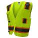 Radians SV6 Two Tone Class 2 Surveyor Polyester All Mesh Vests with Contrasting Trim, Green, Medium