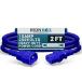  Jean pa шнур электропитания IEC c14 to c13 - голубой,10 A / 250 V,18 / 3 AWG - Iron box детали # ibx-2817 2 ft IBX-2817