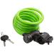 M-Wave S 10.18 Spiral Cable Lock, Green