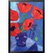 Framed Poppies In A�֥롼����by Brendan Loughlin 24 X 33�����ȥץ��ȥݥ�����Still Life Floral������å�Poppies�֥롼�ѡ��ץ����