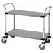 Utility CART 2 Solid Shelves Stainless
