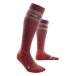 CEP Womens Tall Outdoor Compression Light Merino Socks | Long 80s Hiking SockTall, Berry/Sand, Women, III