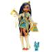 Monster High Poupee Cleo De Nile Avec Accessoires Et Animal De Compagnie, Poupee Mode Articulee, Cheveux Avec M?ches Bleues, Jouet Enfant, D?s 3 Ans,