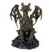 Ebros Gift Forest Tree Ent Greenman Dendritic Dragon with Red Blood Moon Eyes Figurine Fantasy Prehistoric Drake Behemoth Dungeons and Dragons