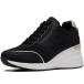Cestfini Black Wedge Sneakers for Women - Wedge Tennis Shoes Non-Slip Women Fashion Sneakers