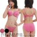 レース重ねブラジャー&ショーツセット ブラジャーショーツセット ブラジャー ブラ&ショーツ ブラセット オーバーレース (B70/B75/C70/C75/D70/D75)