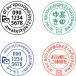 E���[�� �X�^���v �I�[�_�[ �쐬�@17.9�~17.9mm  �u���U�[2020�^�C�v�@�Z���� �X�^���v��s�v �A�����\