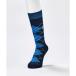 Munsingwear( Munsingwear одежда ) Crew длина a-ga il рисунок носки MGBXJB06 Col.NV00 темно-синий размер 25-27cm(EC)