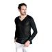 Munsingwear( Munsingwear одежда ) Golf длинный рукав V шея нижний одежда MGMXJM02(EC)