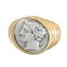 BVLGARI BVLGARY кольцо mone-te античный старый плата монета GALLIA MASSALIA 385-220 b.c. 750 K18 YG