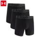  Under Armor UA Performance Tec 6 дюймовый нижний одежда (3 шт. комплект ) мужской 26SS (1387414) черный боксеры 