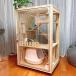  new goods high quality two layer gorgeous solid wood made cat cage cabinet cat cage ventilation less smell 80*60*120cm