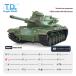 Tongde Model 1/16 M60A3 W/ERA USA 2.4GHz( пластиковый коробка передач * пластиковый гусеница * пластиковый колесо *BBli пружина * звук * departure дым specification )M2022-3