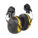 3M Peltor X-Series X2P3E Cap-Mount Earmuffs, NRR 24 dB, One Size Fits