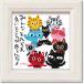  picture thread ... Mini art frame [ all each ].. packet lovely ornament cat animal small interior desk wall decoration message art gift 