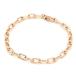  Cartier s Pal ta rental браслет K18PG Leon цепь маленький штамп цепь фасоль адзуки чистое золото 18 золотой розовое золото металлы 12.4g б/у бесплатная доставка 