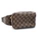  Louis Vuitton Geronimo sN51994 Damier eben сумка "body" sling сумка Cross сумка "body" наклонный .. Brown чай цвет б/у бесплатная доставка 