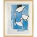 Georges Braque Georges * черный искусство рама L'oiseaux bleu et gris [bicosya/ прекрасный . фирма ] IGB-62524 размер 425x525x32mm