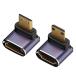 YFFSFDC Mini HDMI�I�X-HDMI���X�A�_�v�^�[ �y2�Z�b�g�z 90�x+270�x �~�j HDMI �I�X - HDMI ���X�A�_�v�^ L