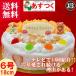 誕生日ケーキ バースデーケーキプレート ＤＸデコ 大阪ヨーグルトケーキ 6号 18cm