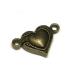  магнит Class p Heart латунь старый прекрасный примерно 20×12mm 10 шт 6001400*