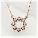 10���A18���_�C�������h�T�[�N���l�b�N���X 8piece 0.06ct K10 K18 PG/YG/WG