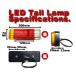 3 полосный LED задний фонарь /2 шт. комплект 