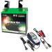  bike battery charger set OptiMate charger + SKYRICH HJTX30Q-FP lithium ion battery [ interchangeable Yuasa YIX30L-BS 66010-97]