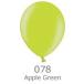 （ゴム風船）5インチ　20個入　メタリック　Apple Green(アップルグリーン)ベルバルバルーン(天然ゴム100％)