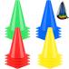 BiAnYC 4 цвет /16 шт. комплект 18cm указатель-конус, цветные конусы Mini, Mini кукуруза, футбол кукуруза, треугольник кукуруза Mini, футбол бейсбол теннис 