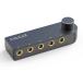 Cubilux 4 way интерактивный включатель аудиосистемы .-,4 порт 6.35mm динамик селектор / переключатель,4 ввод 1 мощность, кроме того, 4 мощность 1 ввод стерео порез . изменение 