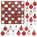 FINGOOO Рождество мяч орнамент tree украшение 49PCS*3CM*5 вид Kirakira Северная Европа способ модный роскошный подарок (3CM,