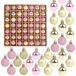 FINGOOO Рождество мяч орнамент tree украшение 49PCS*3CM*5 вид Kirakira Северная Европа способ модный роскошный подарок (3CM,