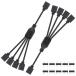 CERRXIAN 2PCS 5V 3PIN ARGB сплиттер кабель 1 на 4 5V 3 булавка * адрес возможность (o вращение имеется )1 женский ~4 женский порт 3PI