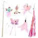SONGWAY кошка игрушка ...... перо butterfly розовый серия симпатичный рыба удочка есть 